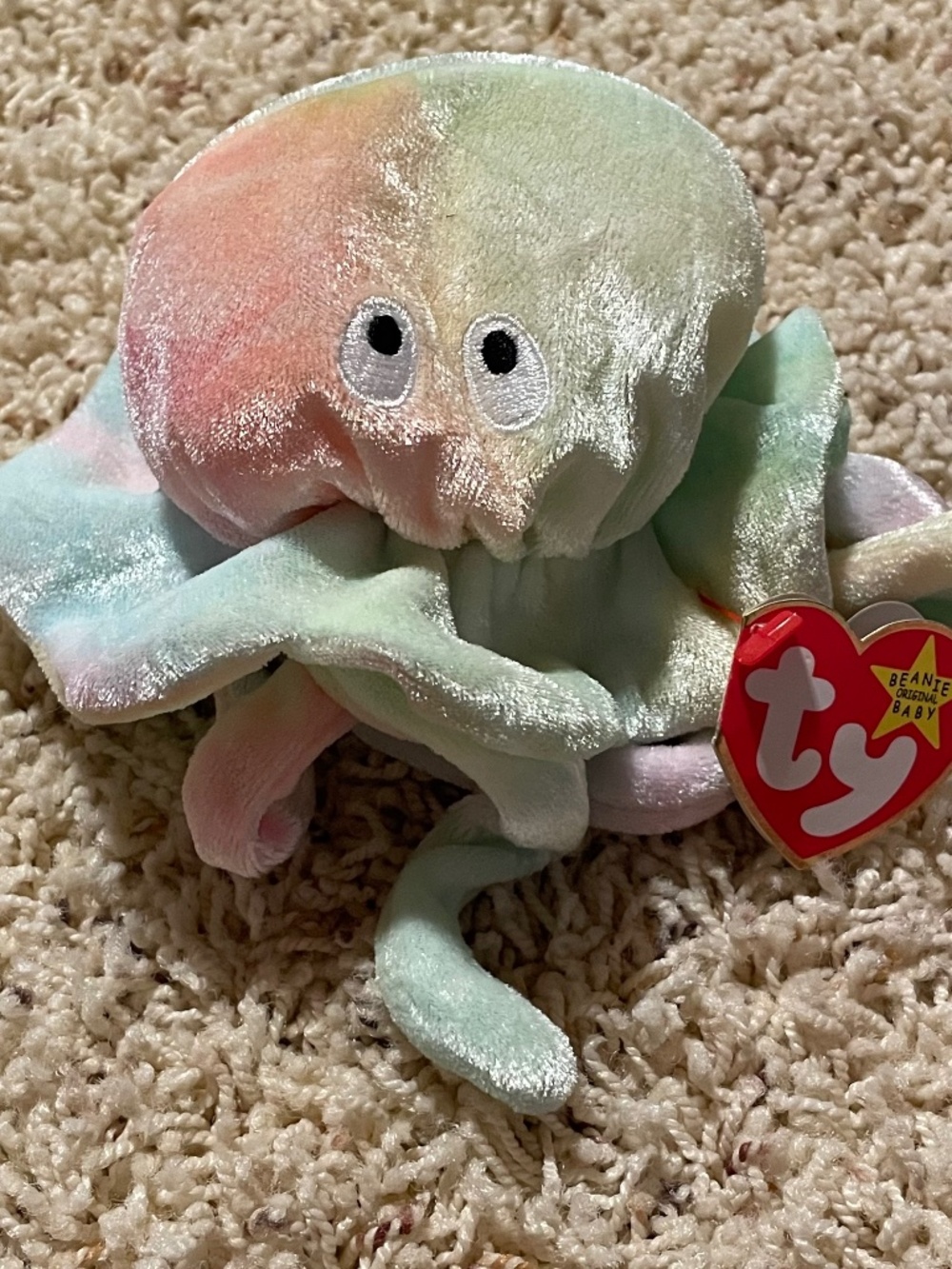 Ty Beanie Baby 🌈 GOOCHY 🌈 Jellyfish 7.5" NWT Plush Stuffed Animal Nov 18 1998